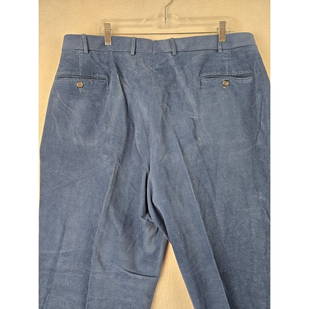 Hertling Mens Corduroy Pants Usa Hemmed Size 40 Cotton Blue - Picture 10 of 10